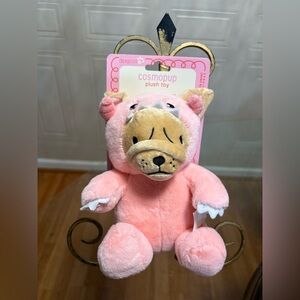 Brand New Beautiful Dexypaw Pug  Dog Toy  8 ” Clinker & Squeaker